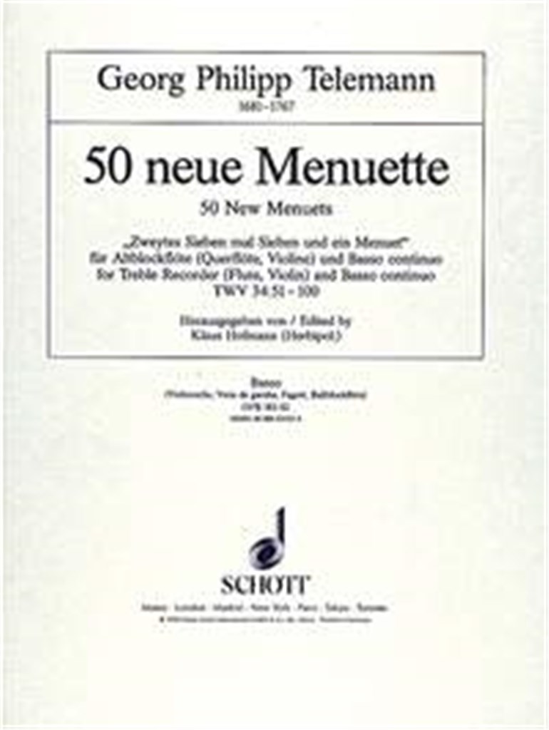 50 neue Menuette TWV 34:51-100